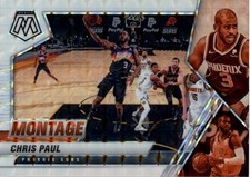 2020-21 Panini Mosaic Montage Mosaic White #12 Chris Paul /25 - BSK
