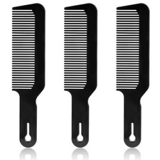 3 Pack Barber Combs - Blending, Fine Tooth Styling, Heat Resistant Flat Top C...
