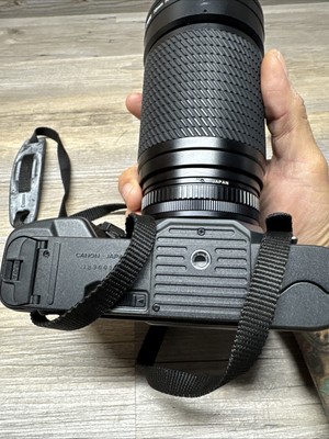 Canon T-70 35mm SLR Film Camera With Tokina SZ-X 28-200mm Tested