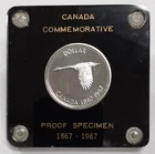 1967 Canada 80% Silver Centennial Proof Dollar of Queen Elizabeth II