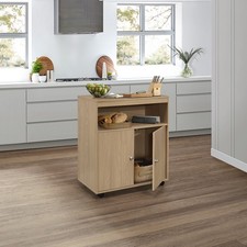 Muebles marca Kings - Carro de cocina para microondas, gabinete de almacenamiento de detalles, playa