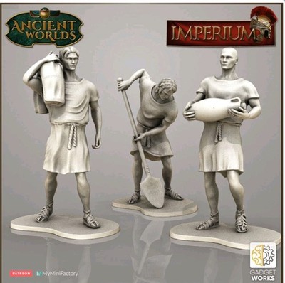 1:72 Roman Camp Figuren Set - Wagon unbemalt Gaming Miniaturen