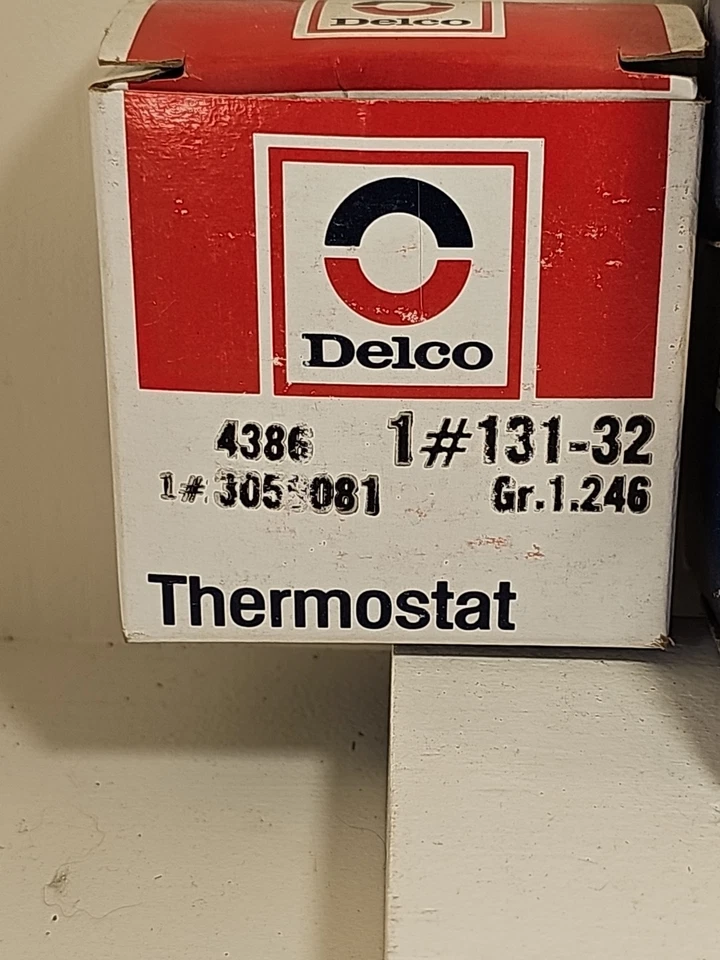 Новый из старых запасов лот из 4 оригинальных термостатов GM DELCO 3059081 1982-90 BUICK OLDS CHEVY CADILLAC - Изображение 2 из 4
