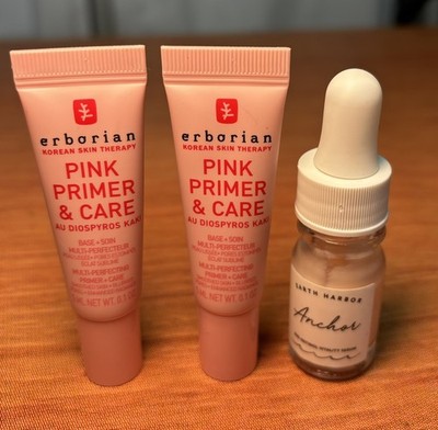 2 Erborian Pink Primer & Care Multi-Perfecting Primer 5ml +Gift
