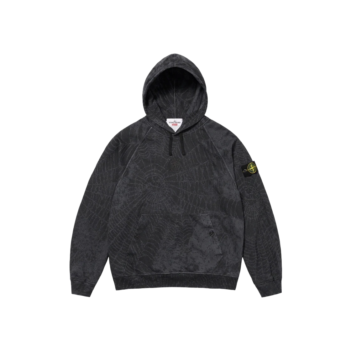 Sweat à capuche noir Supreme x Stone Island   23FW