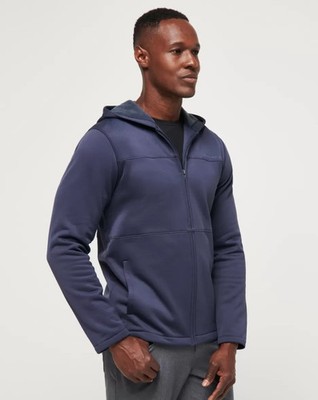Travis Matthew City Polar Fleece Hoodie Mens XL Full Zip Navy Golf Jacket NWT