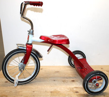 Vintage Roadmaster Kids Riding Tricycle Red/White/Chrome