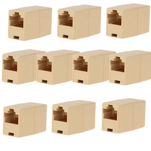 10* RJ45 Female-Female Network Ethernet LAN Connector Adapter Coupler Extender d