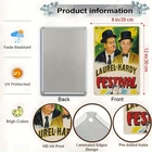 2D Flat, 1pc Laurel & Hardy Vintage Metal Wall Art Tin Metal Signs Home Décor La