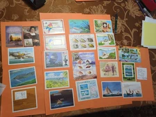 APC 6147 Dominica MNH boat related shell and plane SC# in picture