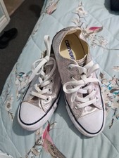 Rose Gold  Quart Metallic All Star Converse Size 4