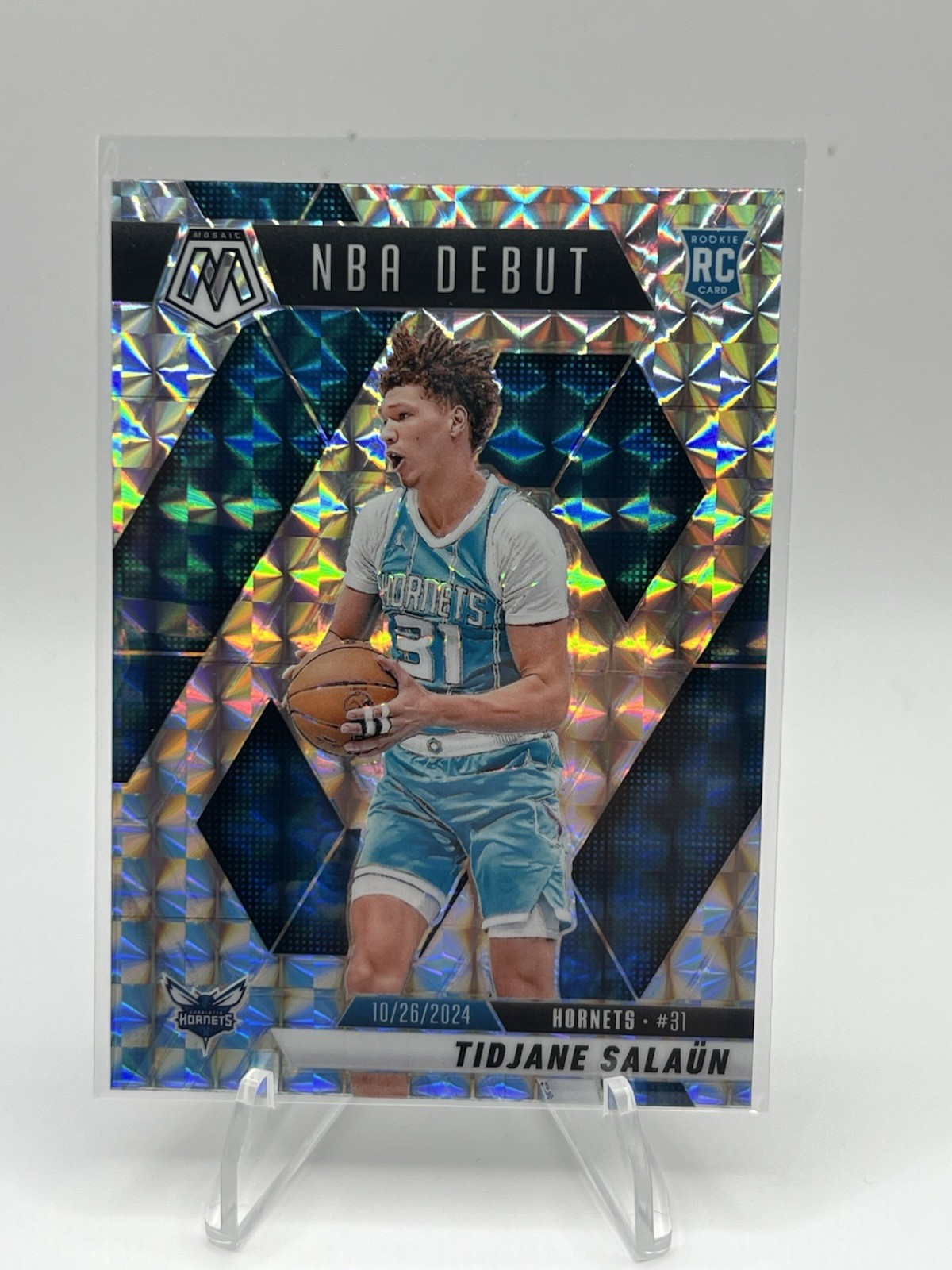 2024-25 Panini Mosaic - NBA Debut Tidjane Salaun Mosaic Prizm (RC)