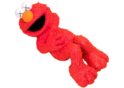 KAWS X Sesame Street Elmo vinyl limited edition figure brand new