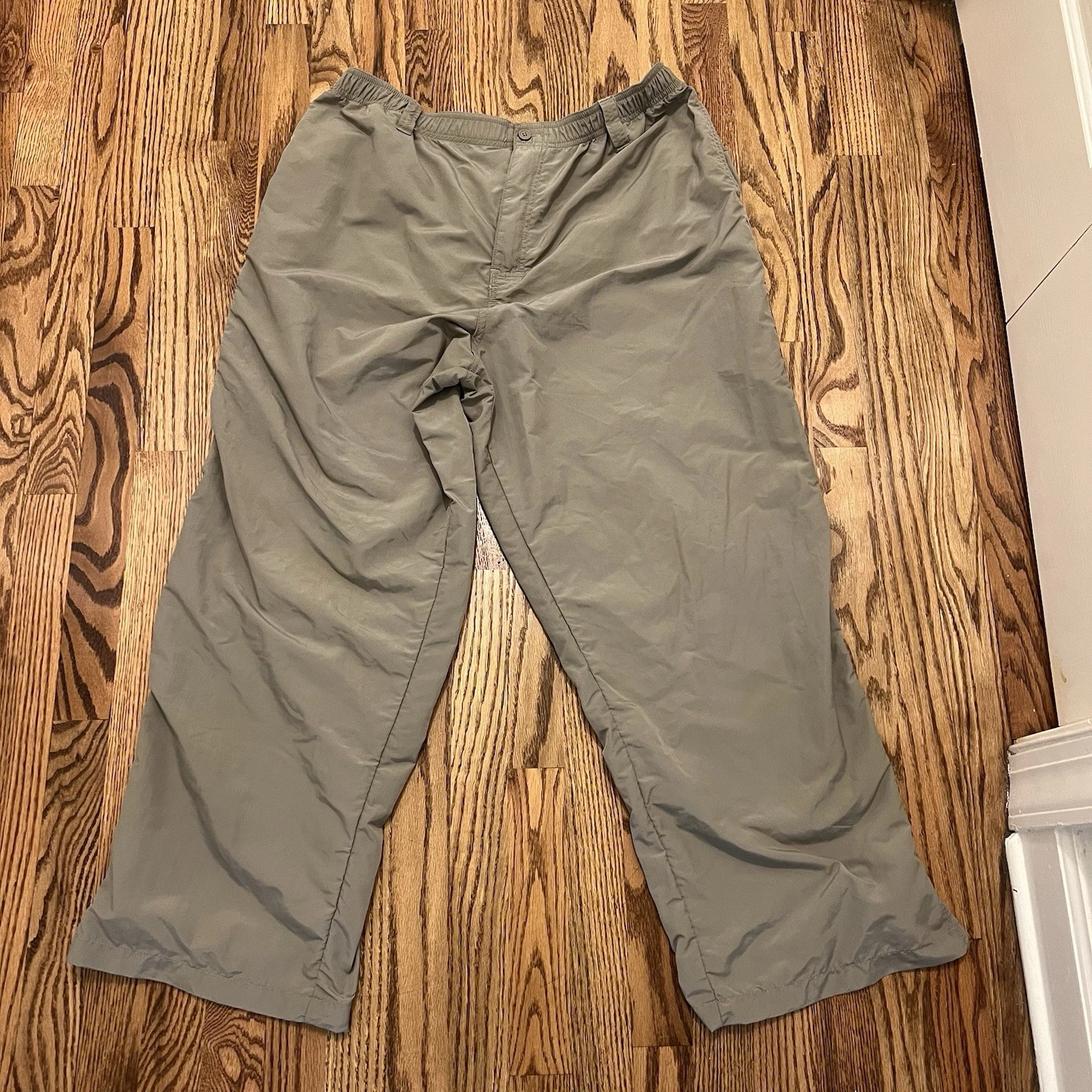 AFTCO Mens Fishing Pants Nylon Active Outdoors Olive Green Size 2xl