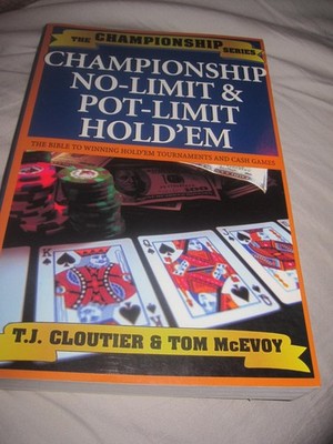 Championship No Limit & Pot Limit Hold 'Em (Championship Series) - paperback...