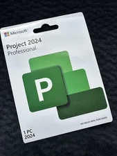 Microsoft Project 2024 Professional Retail Lifetime 1 PC Sealed Product card