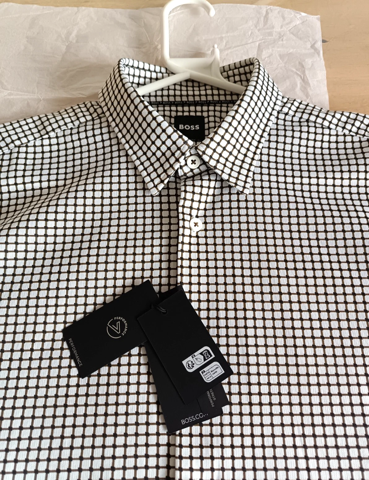 Genuine Men's Hugo Boss P Roan Kent Long Sleeve Shirt BNWT M RRP £120 PTP 22
