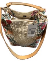 Brahmin Multicolor Floral Embossed Shoulder B...
