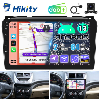 DAB+ 64GB Android 15 Autoradio CarPlay GPS NAVI WIFI Für Suzuki Alto 2009-2016