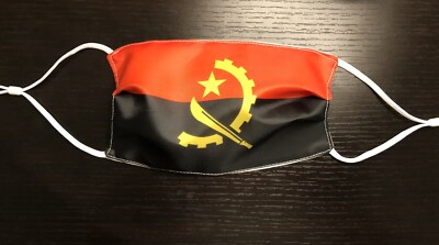 2 Pack Angola Flag Face Mask Adjustable Angolan Africa BUY ONE GET ONE FREE