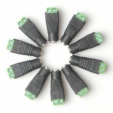 10pcs DC plug CCTV Camera 5.5mm x 2.1mm DC Power Cable Female Plug Connector