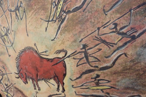 Original Chalk Pastel Art Bison Hunt Scene – David Williams Tos-que - Picture 3 of 9