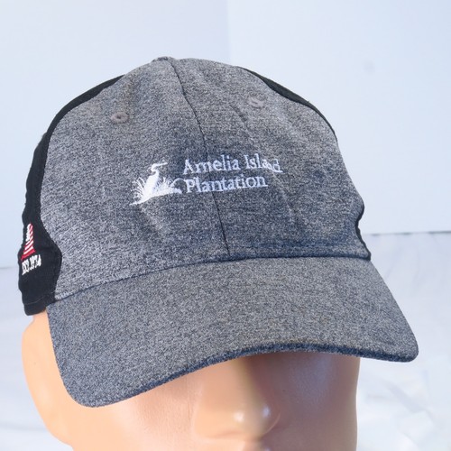 Ahead Performance Amelia Island Plantation Gray Black Golf Trucker Hat Mid Fit