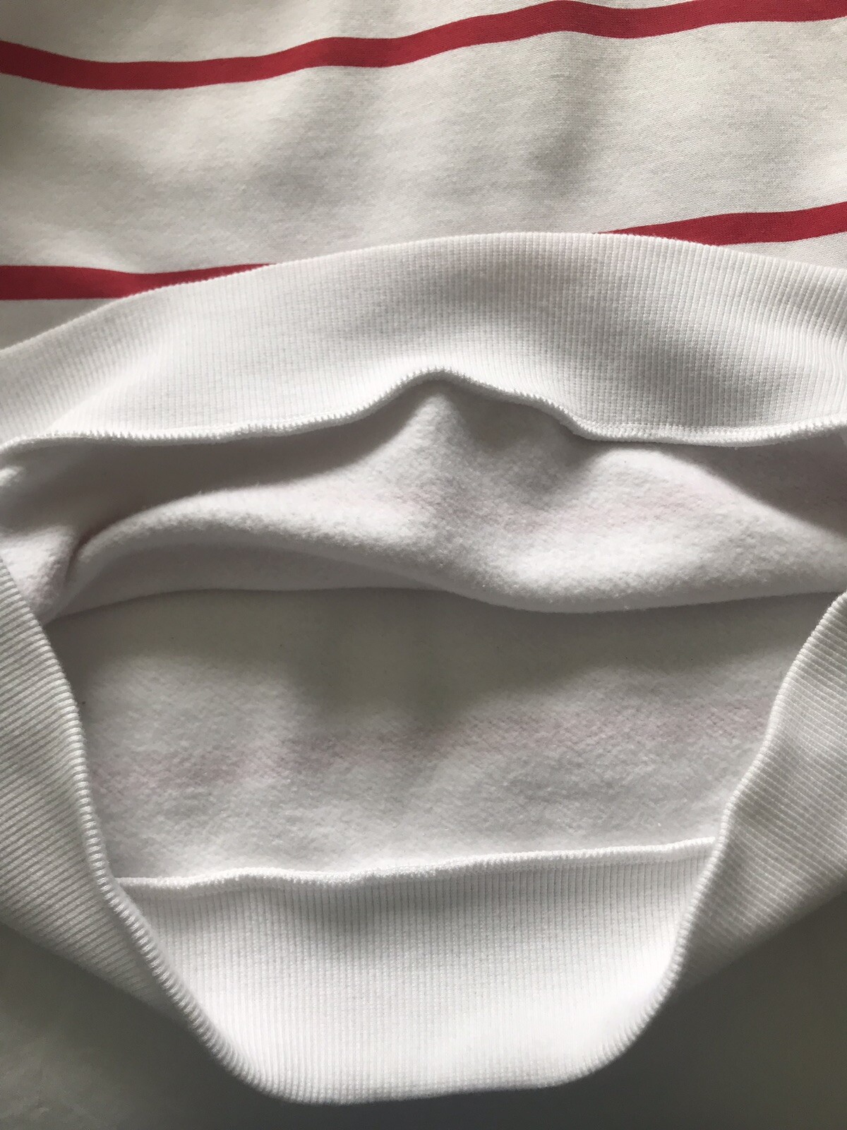 Felpa con cappuccio Fila a righe bianche e rosse