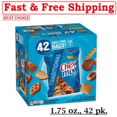 Chex Mix Traditional Savory Snack Mix (1.75 oz., 42 pk.)