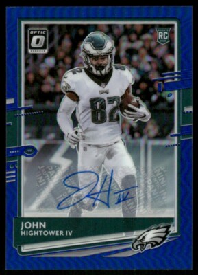 2020 Donruss Optic Rookies Auto Blue 1/60 John Hightower #128 GS1
