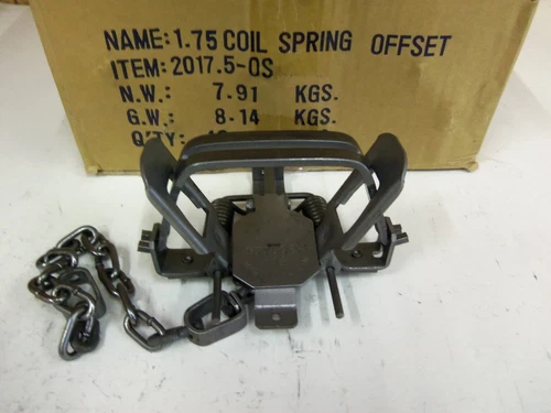 12   Bridger 1.75 Offset Coil Spring Traps  Fox Raccoon  Trapping 