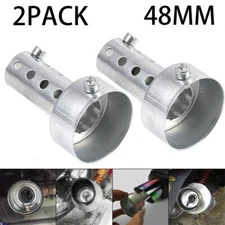 2 Universal Motorcycle Exhaust Can Muffler Insert Baffle DB Killer Silencer 48mm