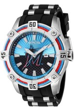 Invicta 43273 MLB Miami Marlins Quartz 52mm Two Tone Men's Wrist Watch