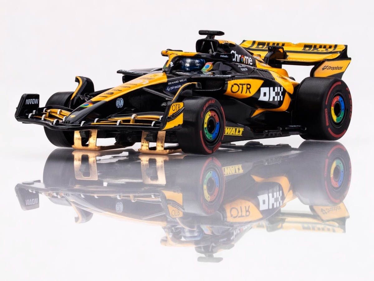 ミニカー McLaren MCL38 4th Australian GP 2024 2 AFX 2024 McLaren MCL38 #4 & #81 FY HO Slot Car Australian