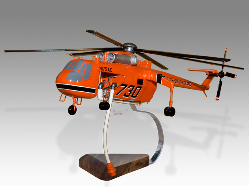 Erickson Air-Crane Sikorsky S-64F Skycrane Handcrafted Desktop