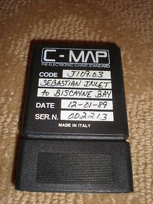 VINTAGE C-MAP ELECTRONIC CHART - SEBASTIAN INLET to BISCAYNE BAY  - CODE J109.03