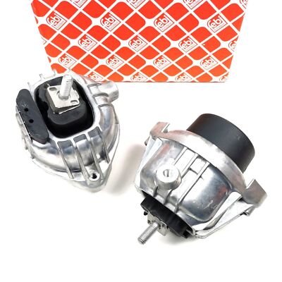 2x FEBI Lagerung Motorlager Hydrolager für BMW 3er 325d 330d 335d Diesel Motoren