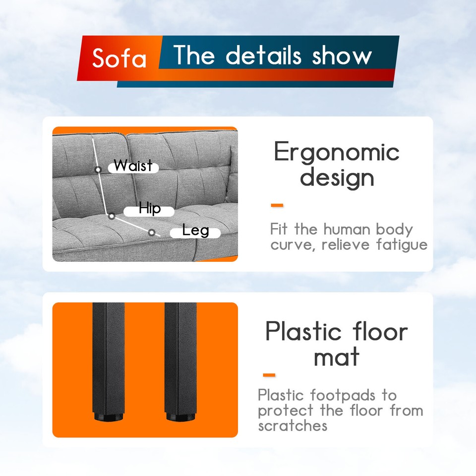 Futon Sofa Bed Couch Bed Sleeper Sofa Folding Sofa Small Sofa