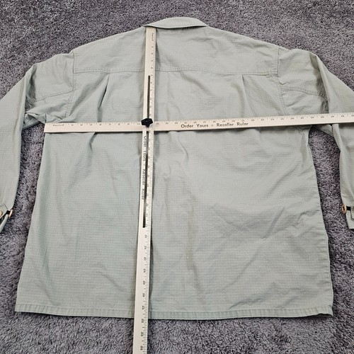 G Unit Shirt Mens 3XL Beige Canvas Riptstop Long Sleeve Heavyweight Pockets Y2K - Picture 10 of 17