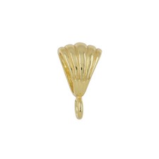 Gold Plated Sterling Silver Slider Pendant Clasp Bail Connector Open Loop 99812