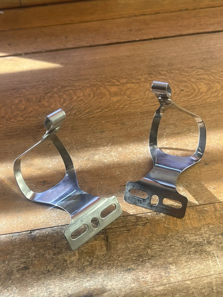 Vintage Christophe Brevete Toe Clips Frame 70s 80s Road Touring - Image 2 of 4