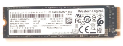 SDBQNTY-256G-1001 Western Digital SN730 256GB NVMe Internal Solid State ...