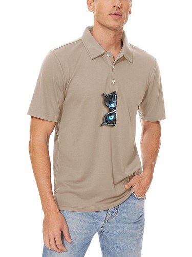 Men's Polo Shirts Golf Sport Short Sleeve T Shirt Wicking Performance Casual Top - 第 20/53 張圖片