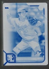 Shoto Takagi 2022 Bowman NPB Baseball Cyan Print Plate 1/1 RC