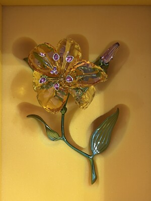 Swarovski Crystal Florere LILY Large Flower 5671725 New In Swarovski Crystal Florere LILY Large Flower 5671725 New In