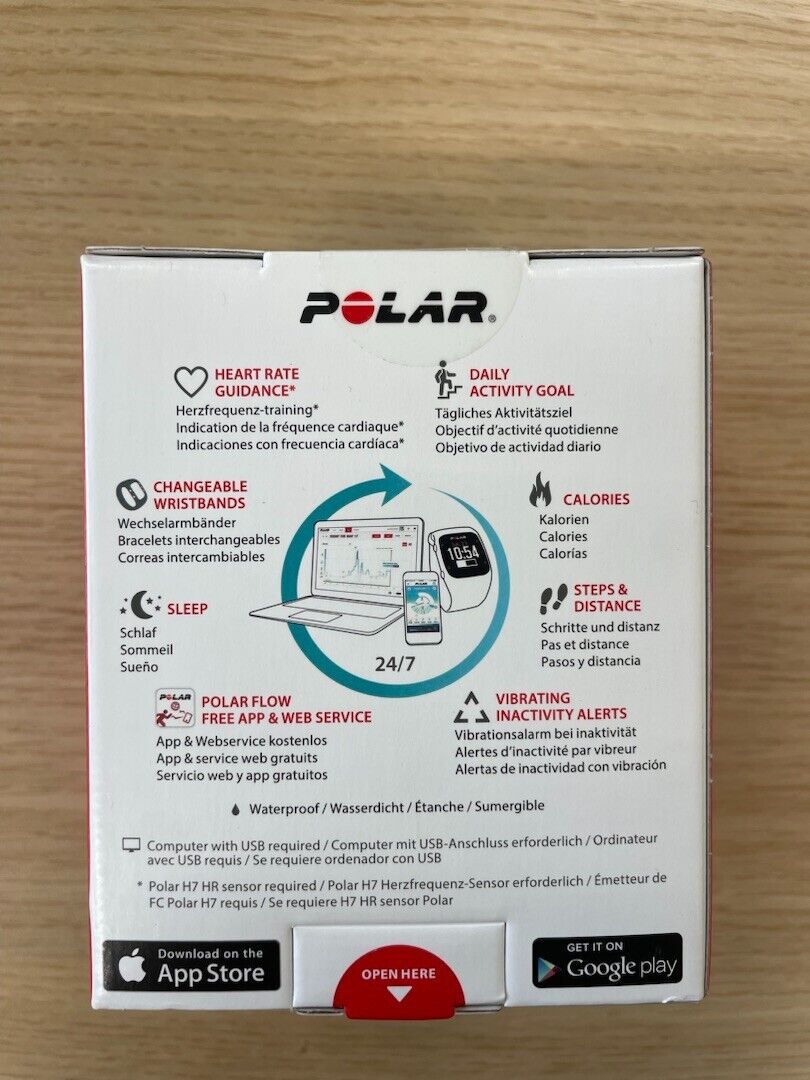 Polar A300 Fitness und Activity Tracker Schwarz Herzfrequenzsensor H7