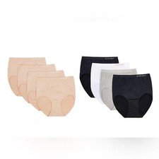 2 Packs - Ellen Tracy Ladies Seamless Briefs - Small