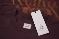 C.P. (CP) Company NWT Crew Neck Sweat Shirt Size L In Burgundy W/ Graphic Back 