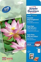 Avery Zweckform 2482-20 Premium Inkjet Fotopapier (A4, Einseitig Beschichtet, Ho