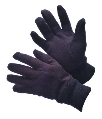 6 PAIRS COTTON BROWN JERSEY WORK GLOVES 9 OZ SMALL LADY SIZE